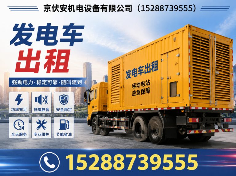 玉树应急发电机出租展示图